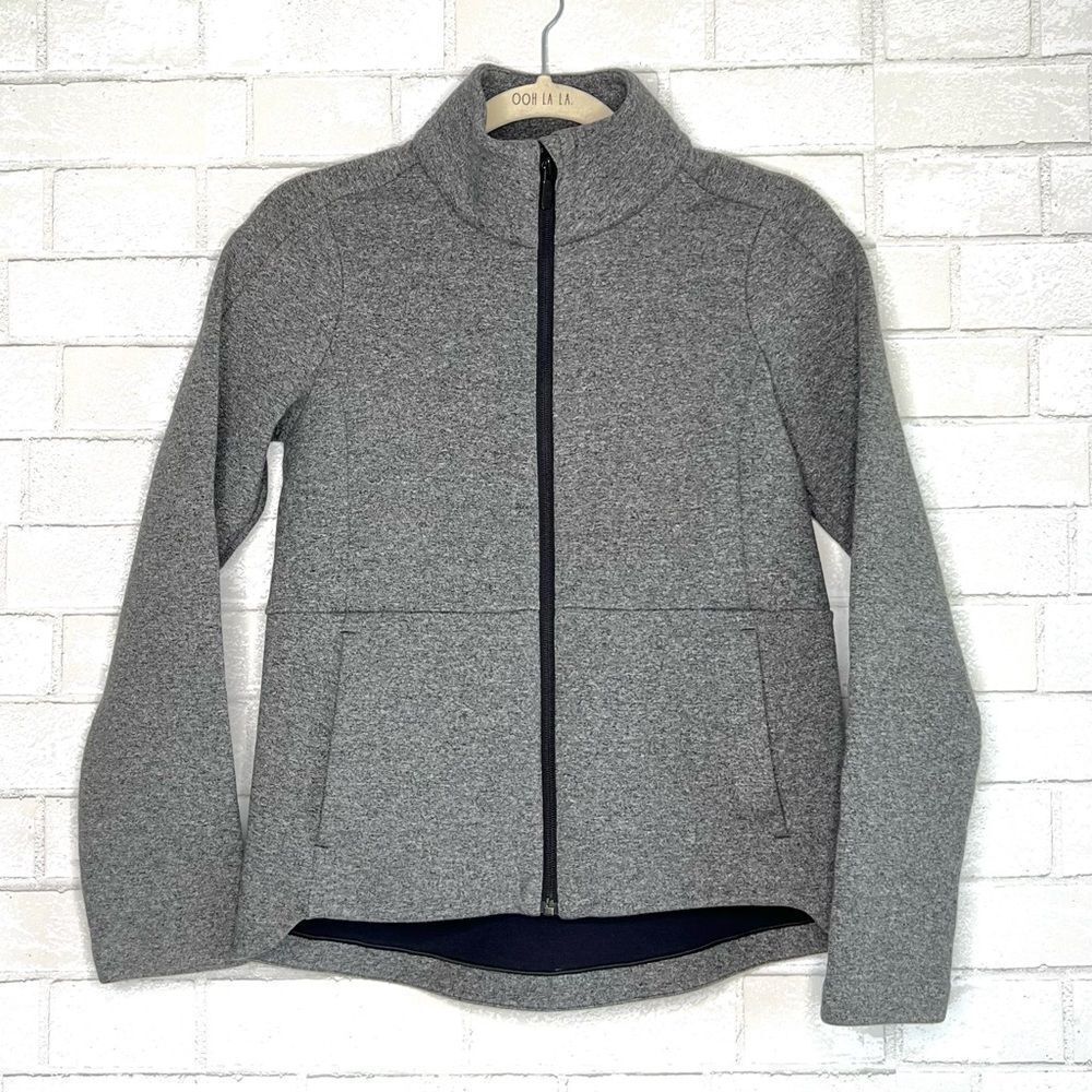 🖤 LULULEMON 🖤 INSCULPT scuba full zip up jacket size 4 mid gray black